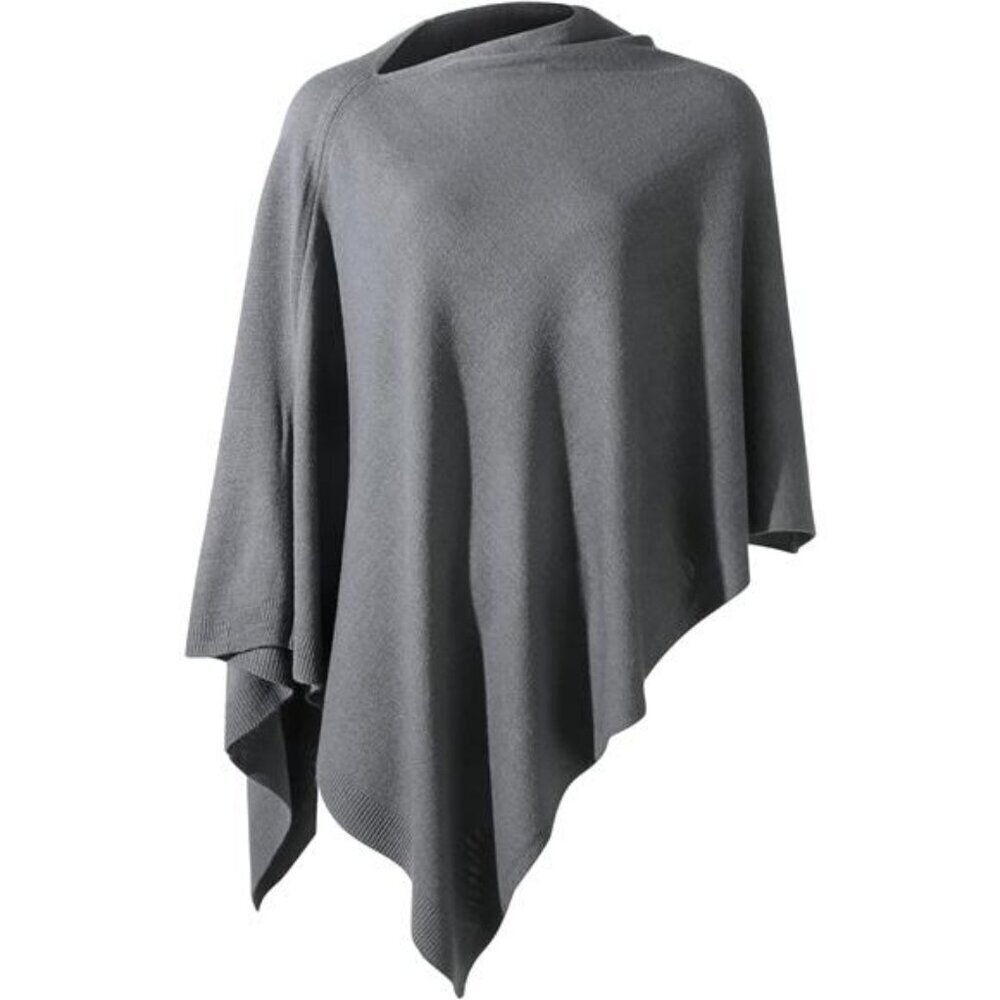 Cardigans Women Ponchos Sweater Versatile Lightweight Solid Knitted Shawl Wrap